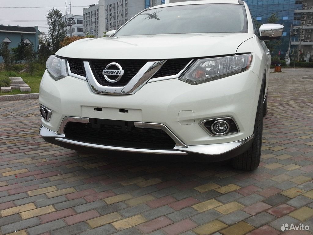 Накладки на передние птф Nissan X-Trail (2015)
