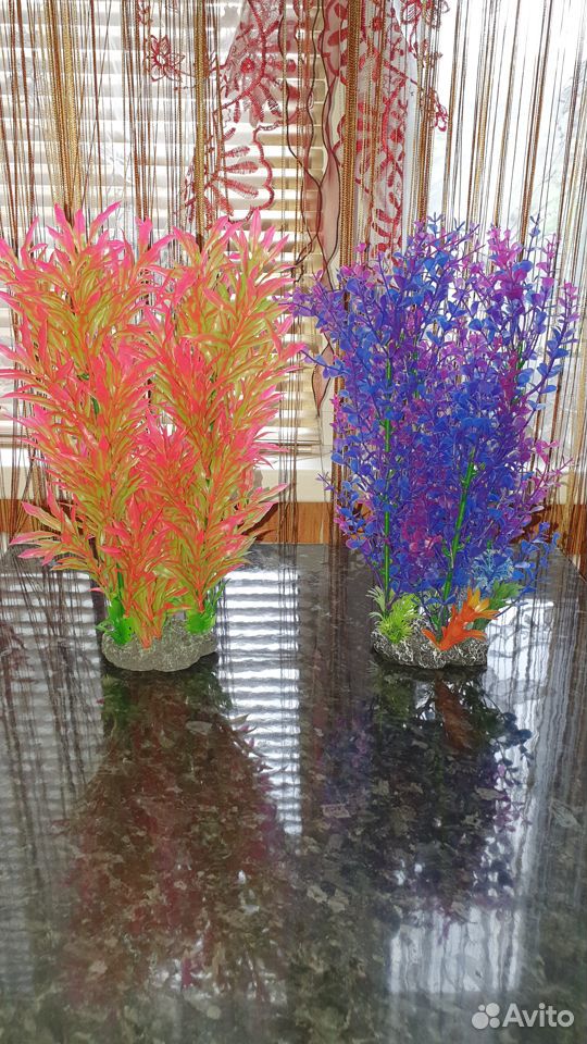 Искусственные пластиковые растения для аквариума купить на Зозу.ру - фотография № 3