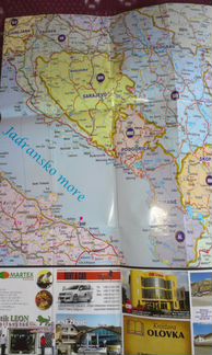 Туристическая карта Черногории