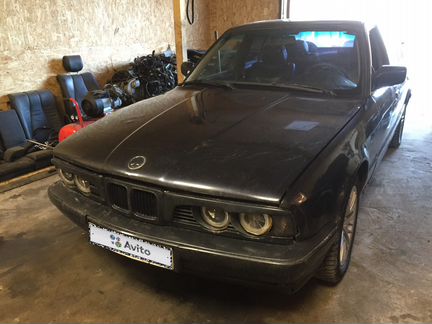 BMW 5 серия 2.0 МТ, 1989, седан, битый