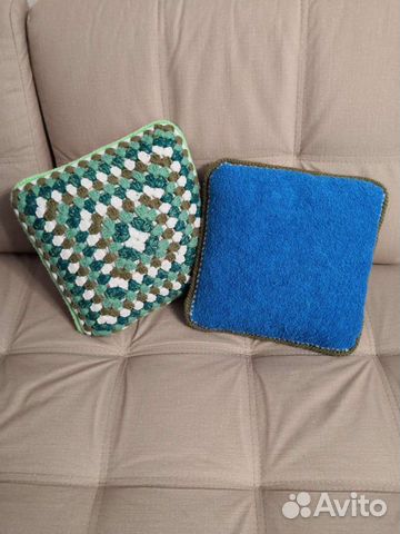 Вязаные подушки ручной работы