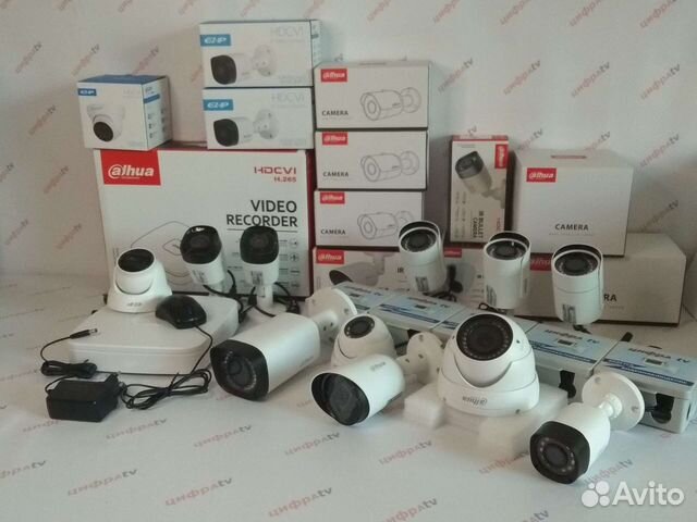 Комплект видеонаблюдения 4Мп Dahua 11 камер IP