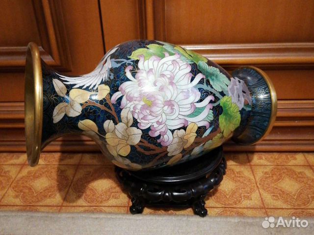 Ваза перегородчатая эмаль