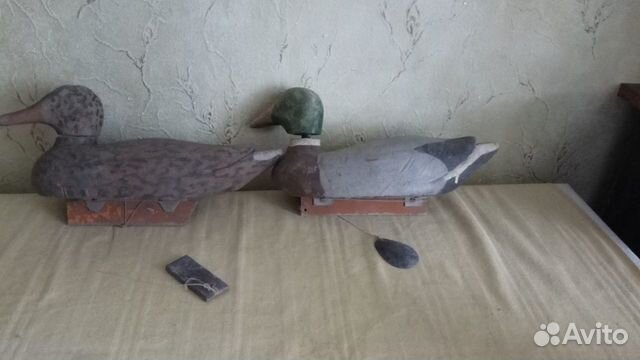 Чучела подсадных уток ручной работы и манки