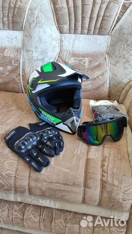 Кроссовый шлем новый