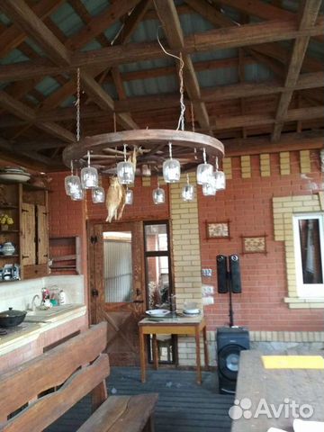 Люстра в зону барбекю.на заказ
