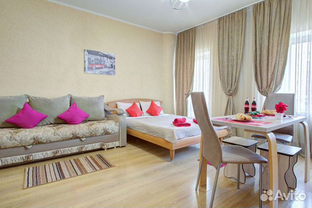 

1-к. квартира, 30 м², 2 кровати