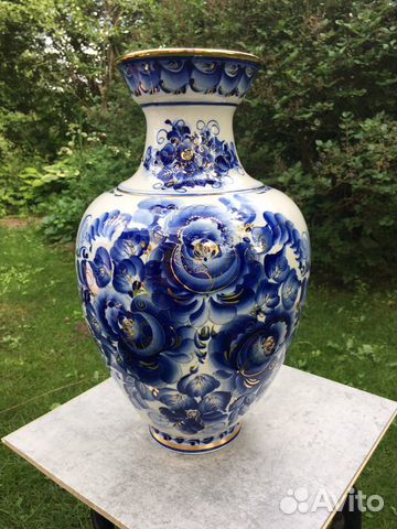 Ваза для цветов Гжель