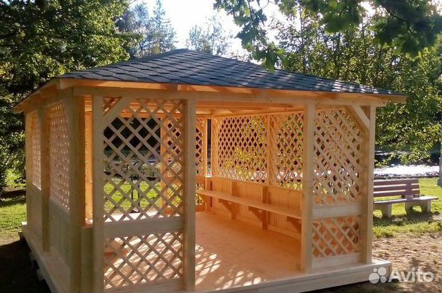 Дачная беседка в японском стиле 4х5м без предоплат