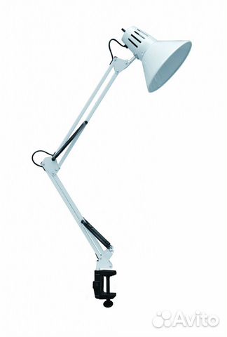 Настольная лампа на струбцине (много цветов)