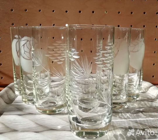 Стаканы для коктейля, воды, сока (винтаж)