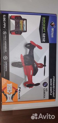 Микро FPV квадракоптер WLtoys Q242G (с HD камерой)