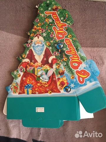 Картонная упаковка для новогодних подарков