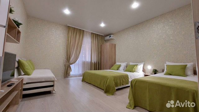 

1-к. квартира, 45 м², 3 кровати