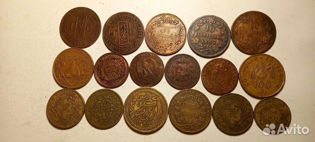 Старинные монеты Италии,Франции,колонии.;Экзотика