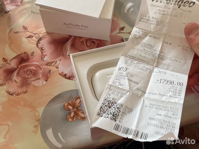 Airpods pro оригинал с чеком