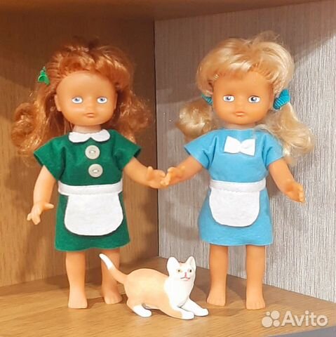 Кукла гдр 20 см.Подружки. Длинные волосы