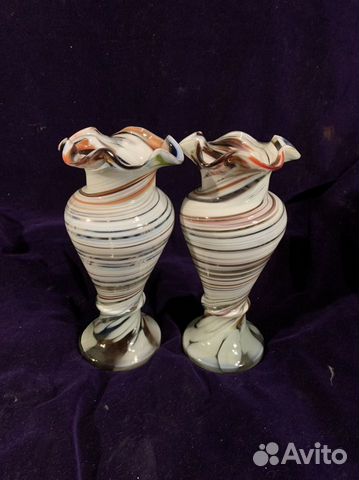 Ваза цветное стекло СССР