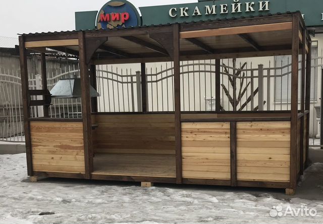 Беседка для дачи с подсветкой 2,4*5м