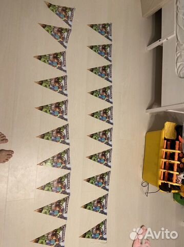 Флажки гирлянда майнкрафт