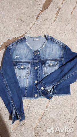 Джинсовый пиджак для девочки 140 рост