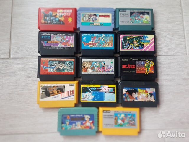Картриджи на Nintendo Famicom Dendy лицензия