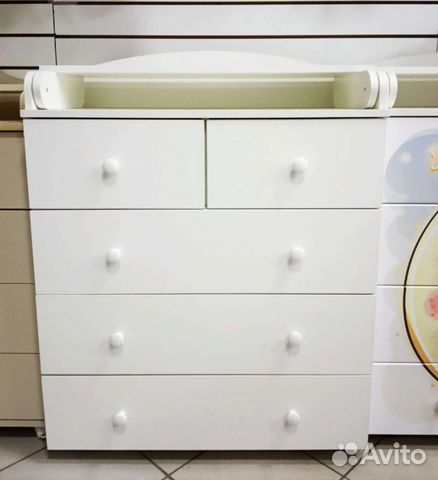 Детский комод с пеленальник 80 см(выстав.образец)