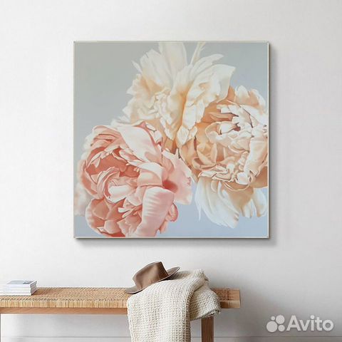 Букет нежных цветов. Картина маслом на холсте