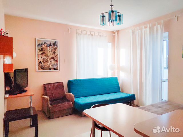 

Квартира-студия, 32 м², 2 кровати