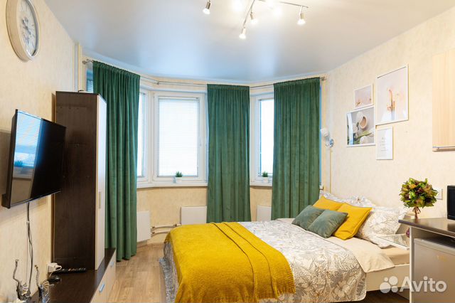 

Квартира-студия, 23 м², 2 кровати