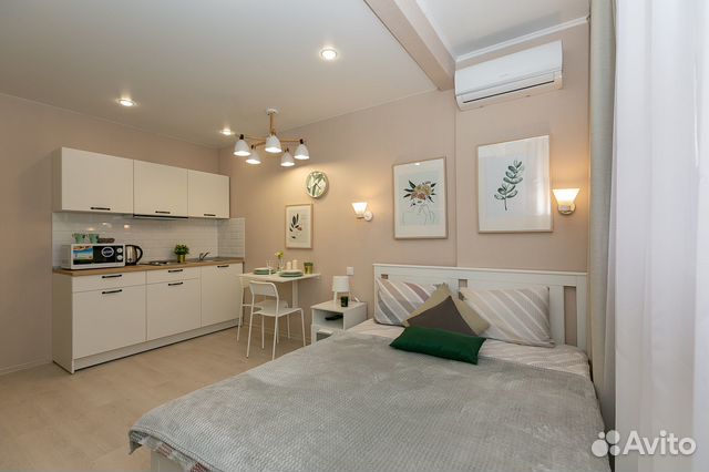 

Квартира-студия, 25 м², 2 кровати