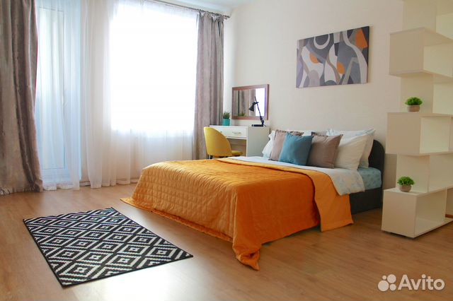 

1-к. квартира, 44 м², 3 кровати
