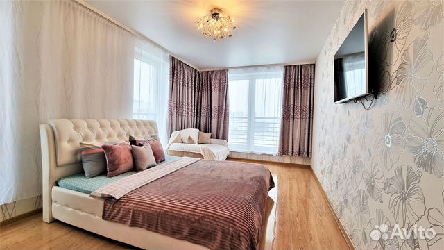 

1-к. квартира, 46 м², 2 кровати