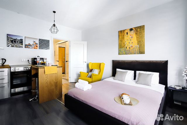 

Квартира-студия, 30 м², 1 кровать