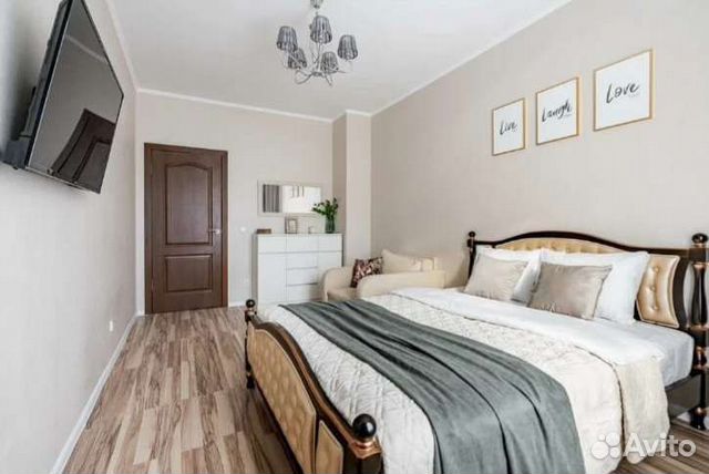 

1-к. квартира, 42 м², 3 кровати