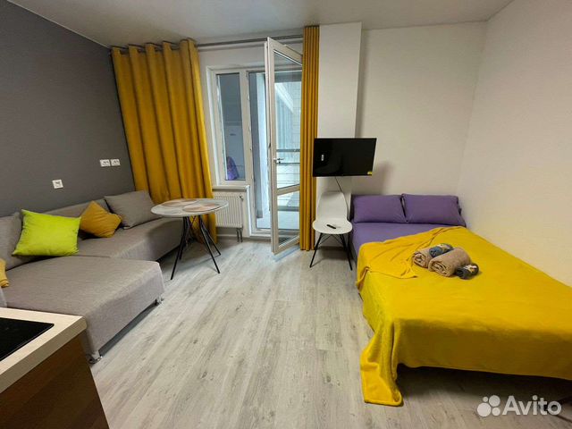

Квартира-студия, 30 м², 4 кровати