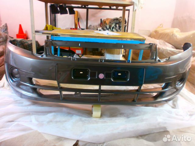 Бампер передний Гранта - 1 (кориандр) новый Бампер передний Гранта - 1 (кориандр) новый