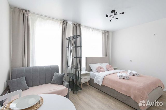 

Квартира-студия, 28 м², 2 кровати