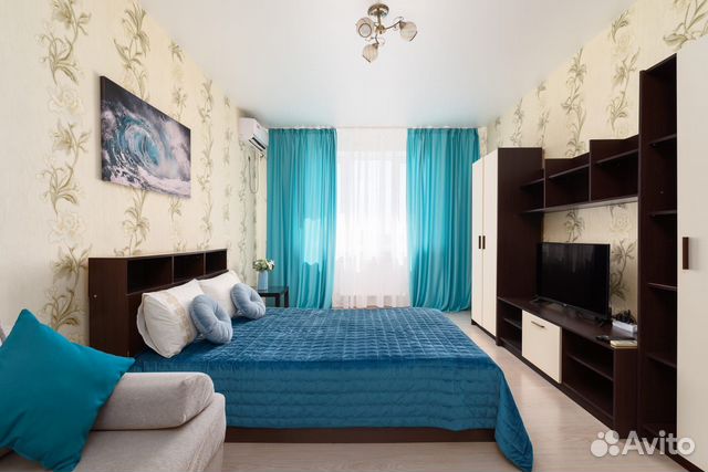 

1-к. квартира, 42 м², 2 кровати
