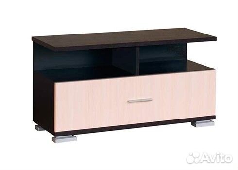 Тумба с двумя нишами и выдвижными ящиками