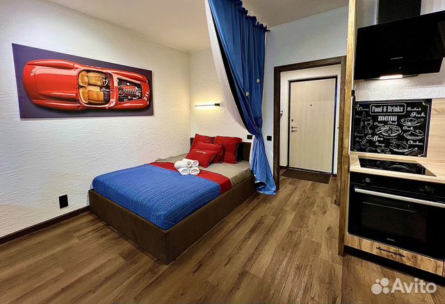 

Квартира-студия, 35 м², 2 кровати