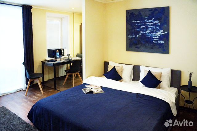 

Квартира-студия, 33 м², 2 кровати