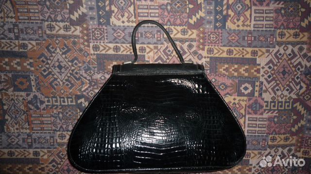 Дамская сумка нат. кожа, лак Италия Германия 1980е