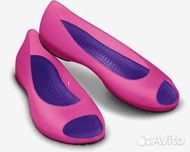 Балетки туфли лодочки Crocs Carlie Flat сирень Балетки туфли лодочки Crocs Carlie Flat сирень
