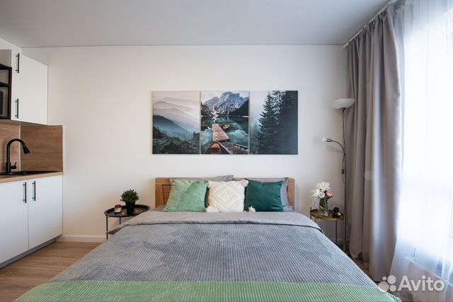 

Квартира-студия, 20 м², 2 кровати