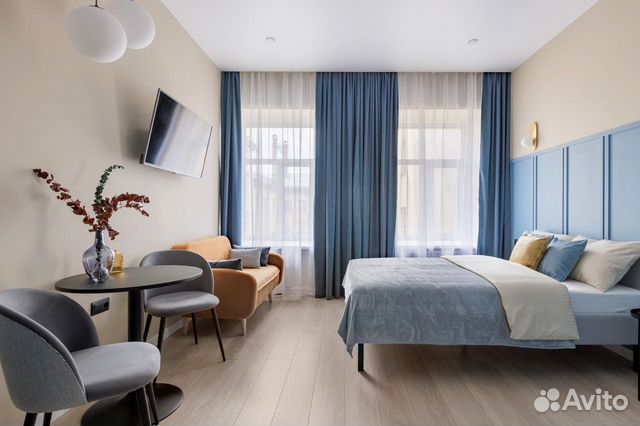 

Квартира-студия в апарт-отеле, 20 м², 2 кровати