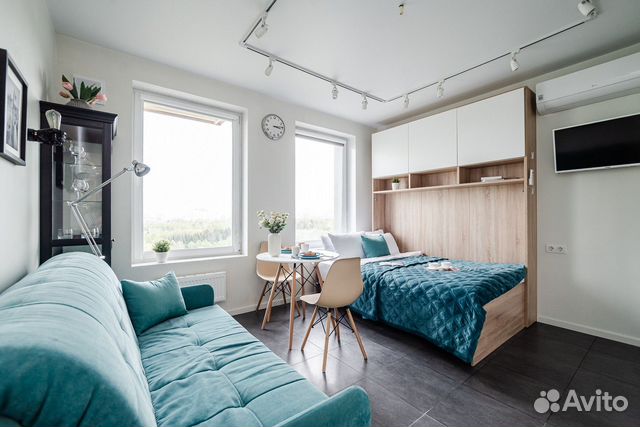 

Квартира-студия, 24 м², 2 кровати