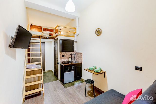 

Квартира-студия, 15 м², 3 кровати