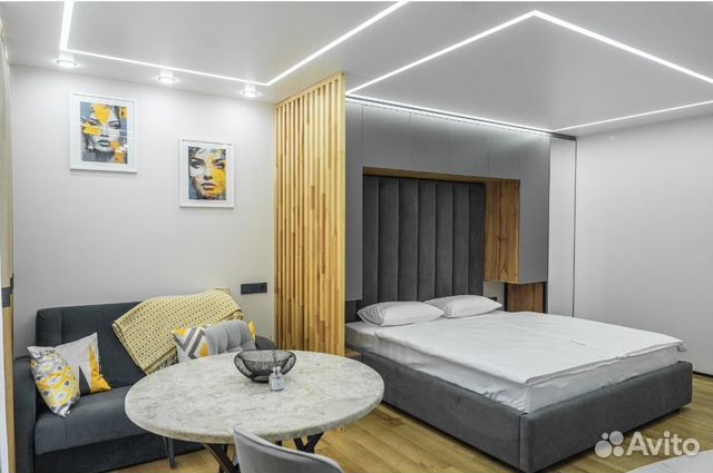 

Квартира-студия, 35 м², 2 кровати