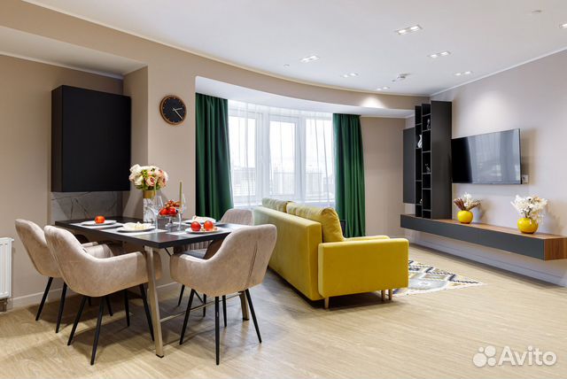 

2-к. квартира в апарт-отеле, 65 м², 2 кровати